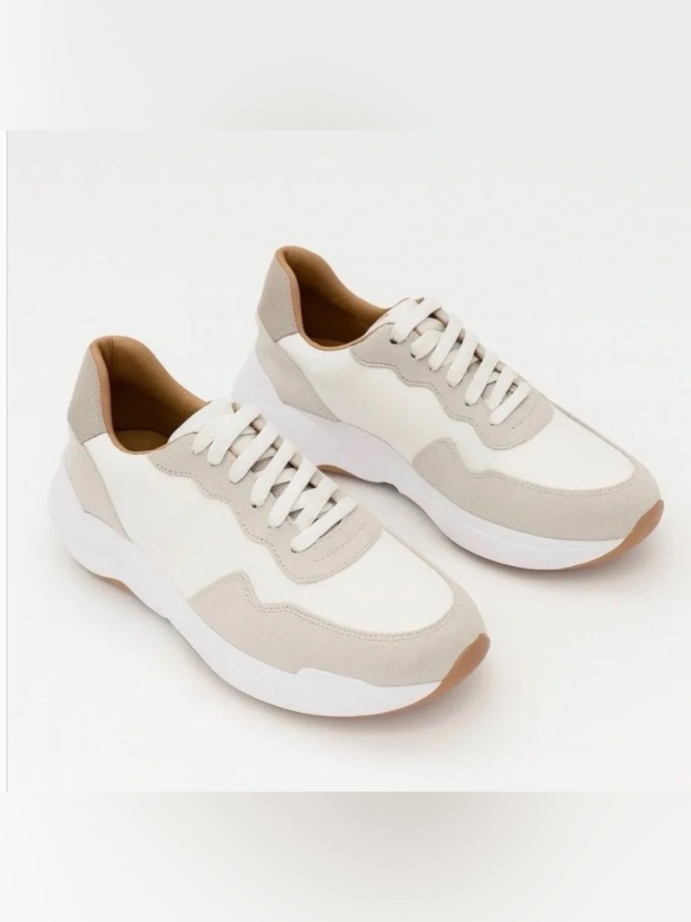 Kaanas Madison sand and Tan Women's Sneakers Leather NWT